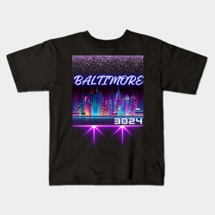 FUTURE BALTIMORE 3024 DESIGN Kids T-Shirt